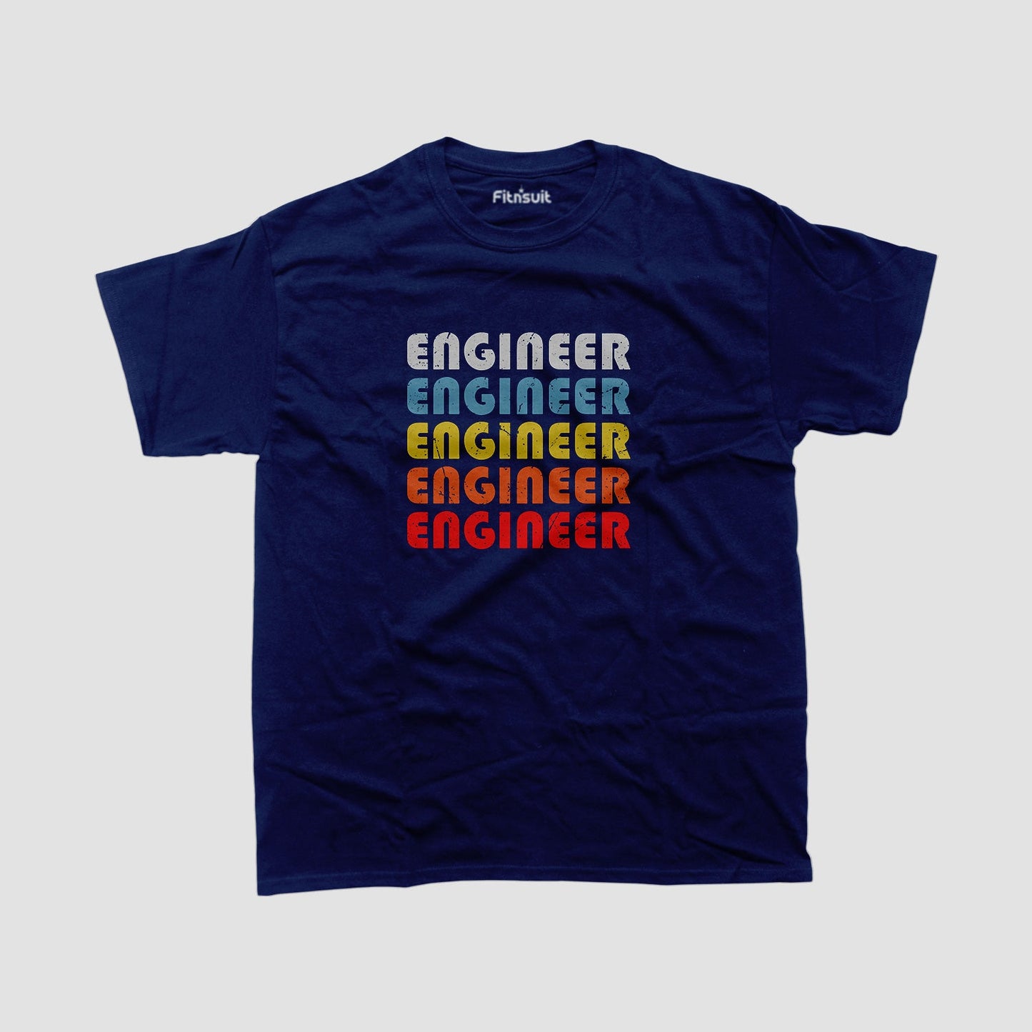 Repeating Text Civil Engineer Design T shirt