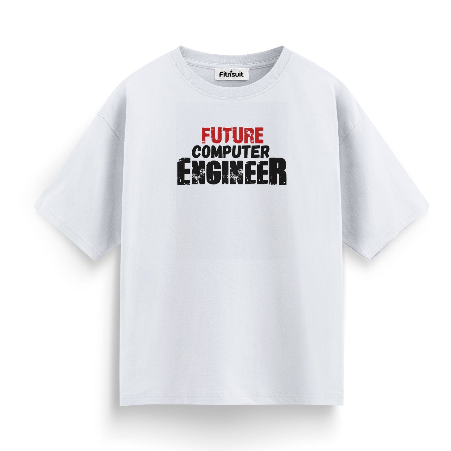 Future Computer Engineer Bold Text T shirt