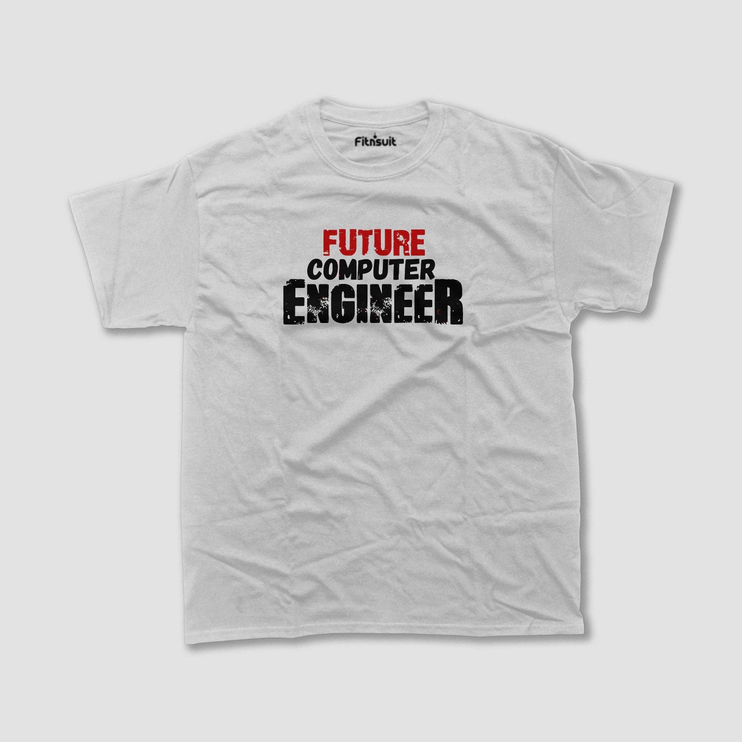 Future Computer Engineer Bold Text T shirt