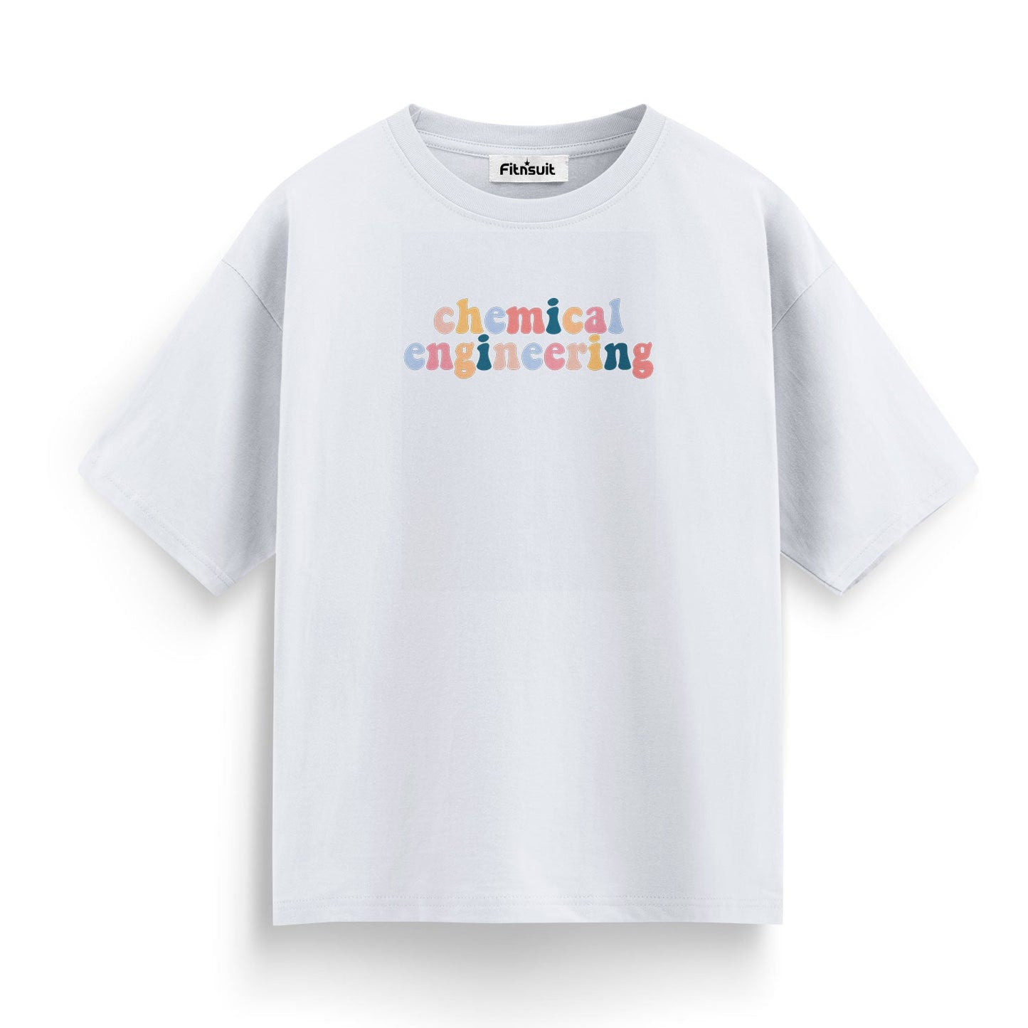 Retro Chemical Engineering Colorful Text T Shirt