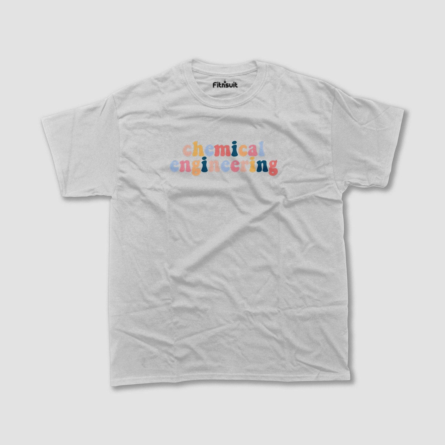 Retro Chemical Engineering Colorful Text T Shirt