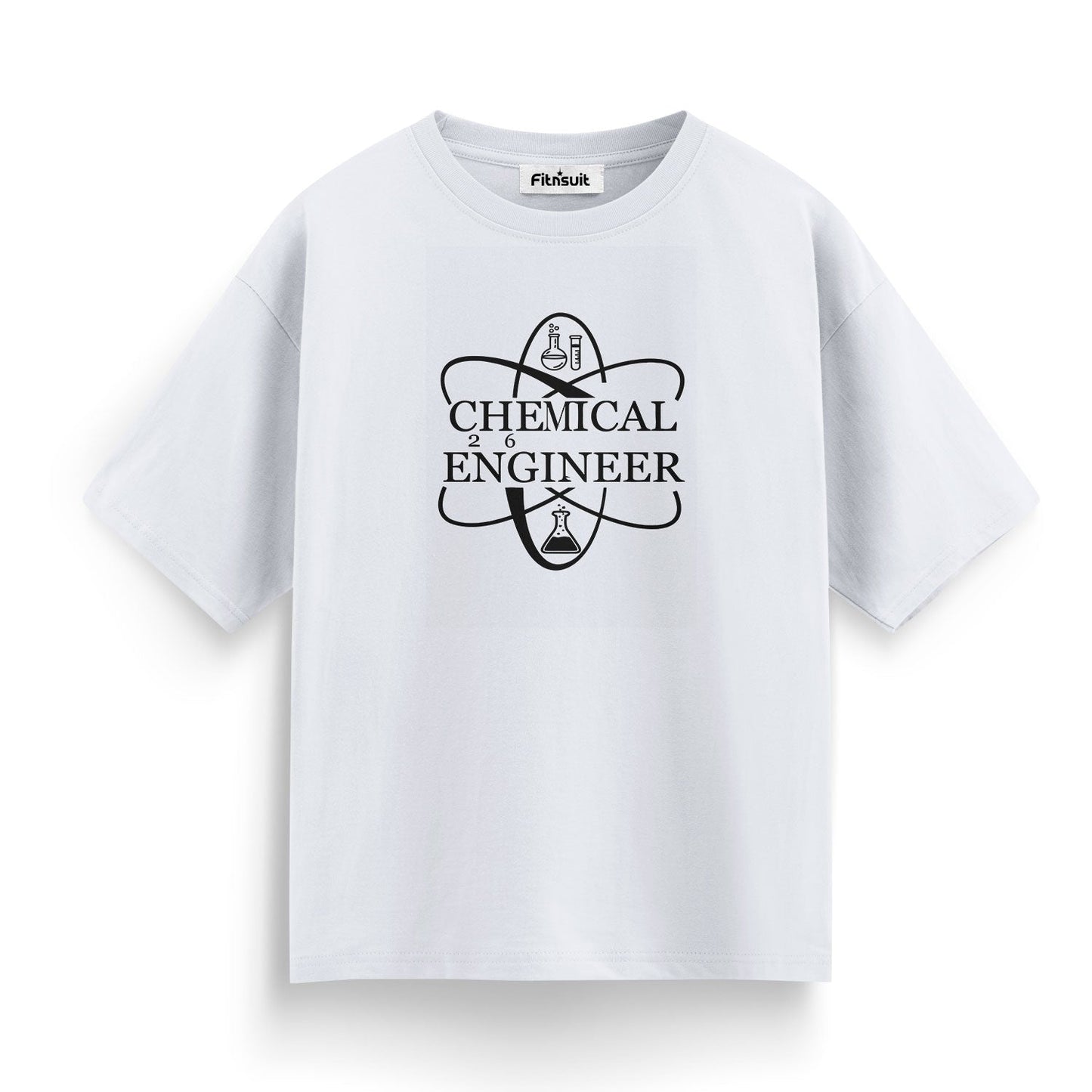 Chemical Engineer Atom Circle Emblem T Shirt