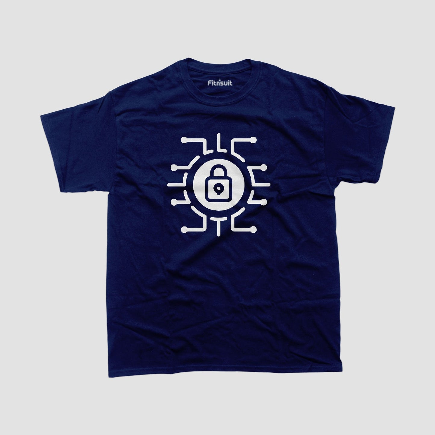 Tech Circuit Lock Symbol Ethical Hacker T-Shirt