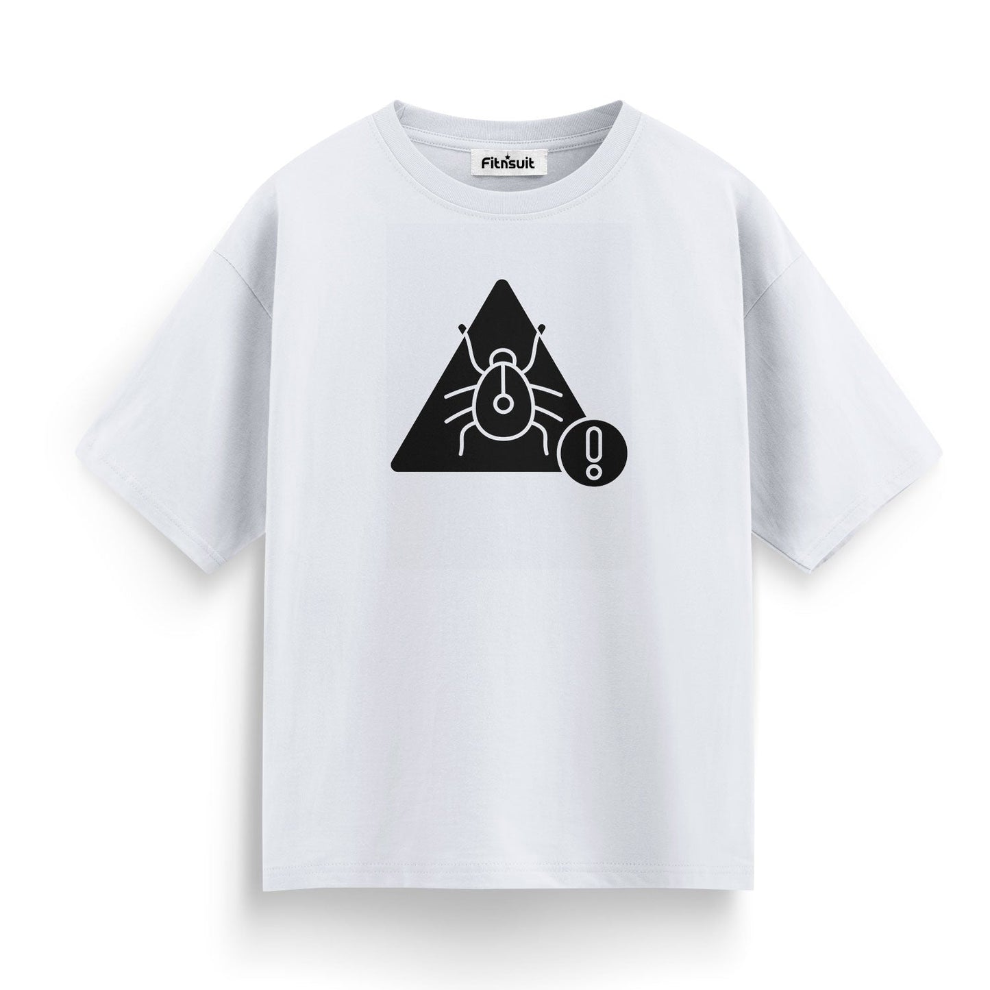 Cyber Bug Triangle Icon Graphic Ethical Hacker T-Shirt