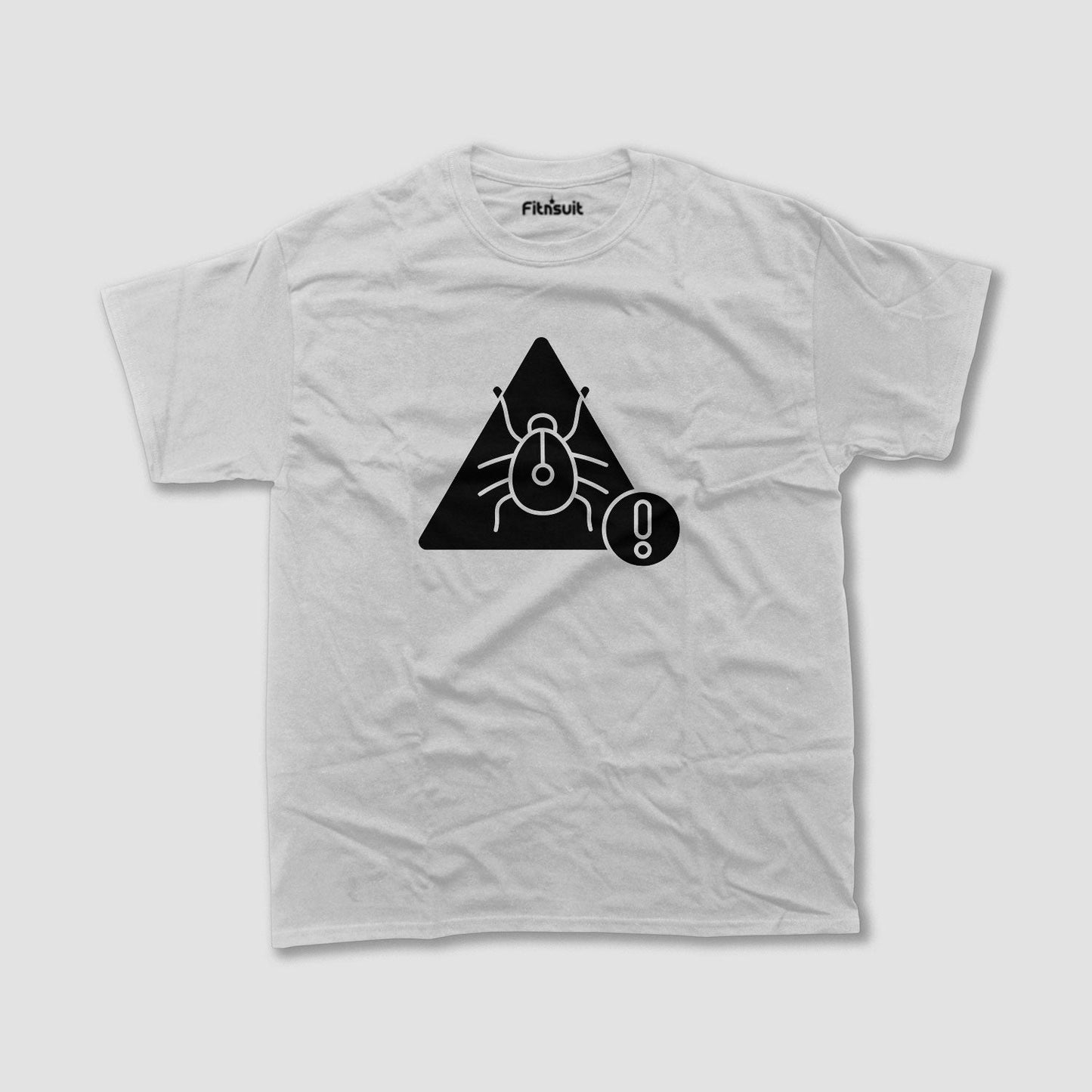 Cyber Bug Triangle Icon Graphic Ethical Hacker T-Shirt