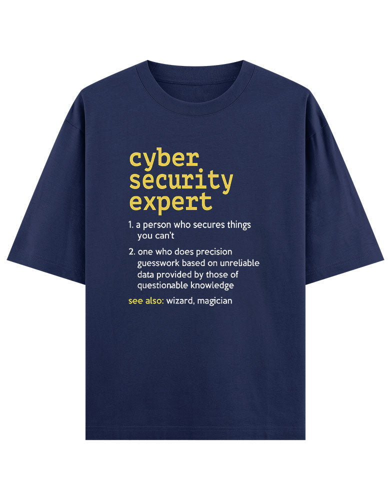 Cyber Security Expert typography T shirt for Ethical Hacker.