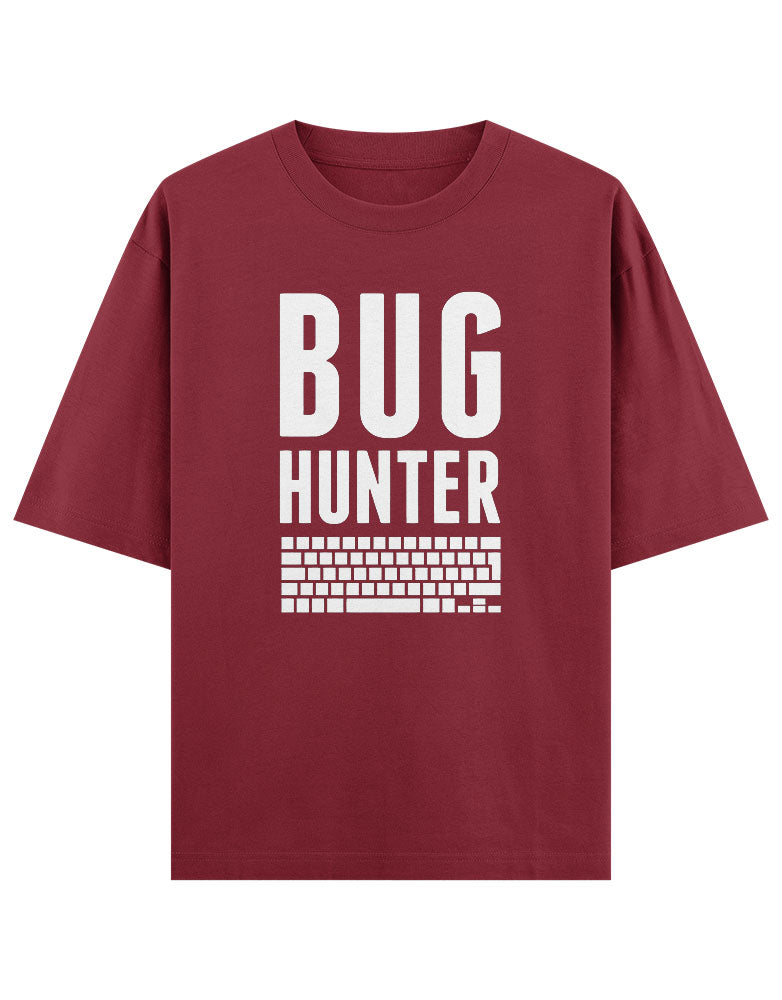 Bug Hunter typography with keyboard T shirt for Bug Hunter Ethical Hacker.