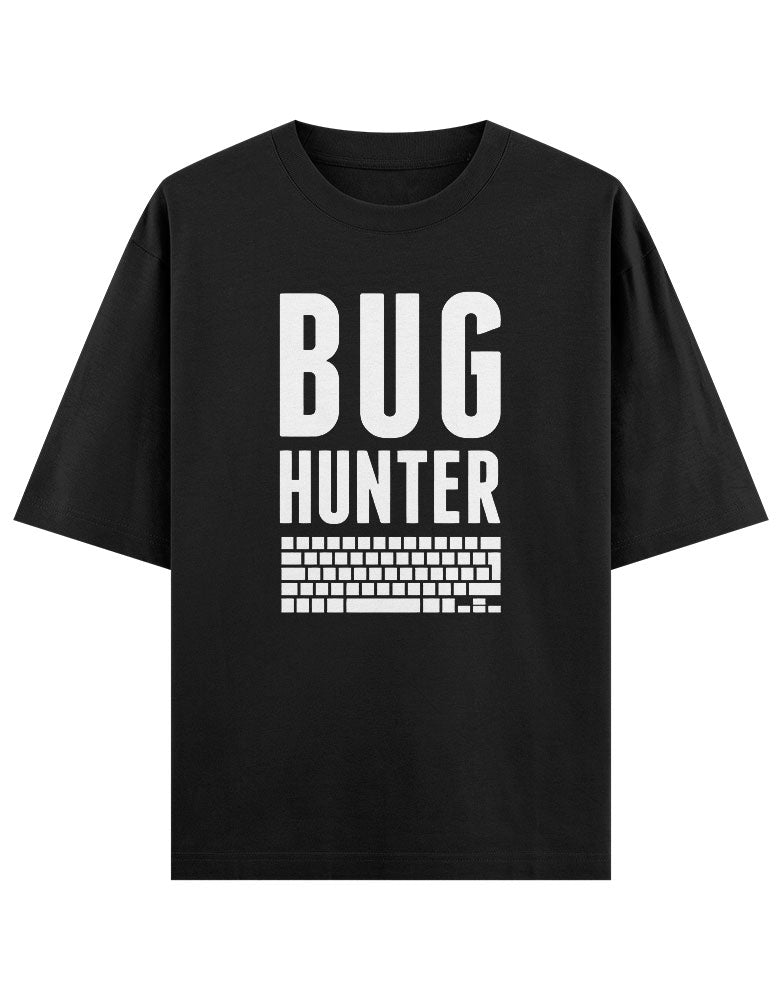 Bug Hunter typography with keyboard T shirt for Bug Hunter Ethical Hacker.