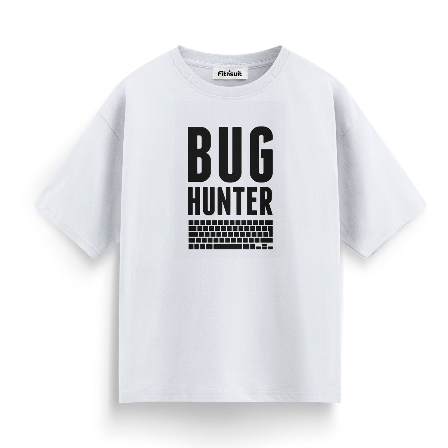 Bug Hunter typography with keyboard T shirt for Bug Hunter Ethical Hacker.