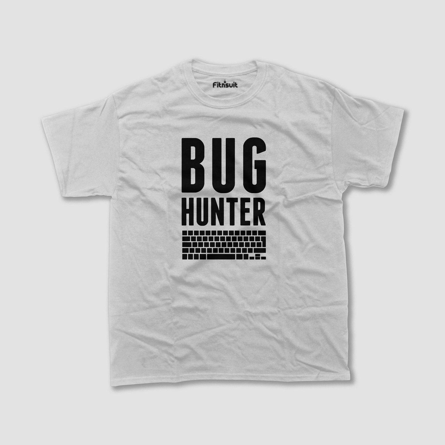 Bug Hunter typography with keyboard T shirt for Bug Hunter Ethical Hacker.