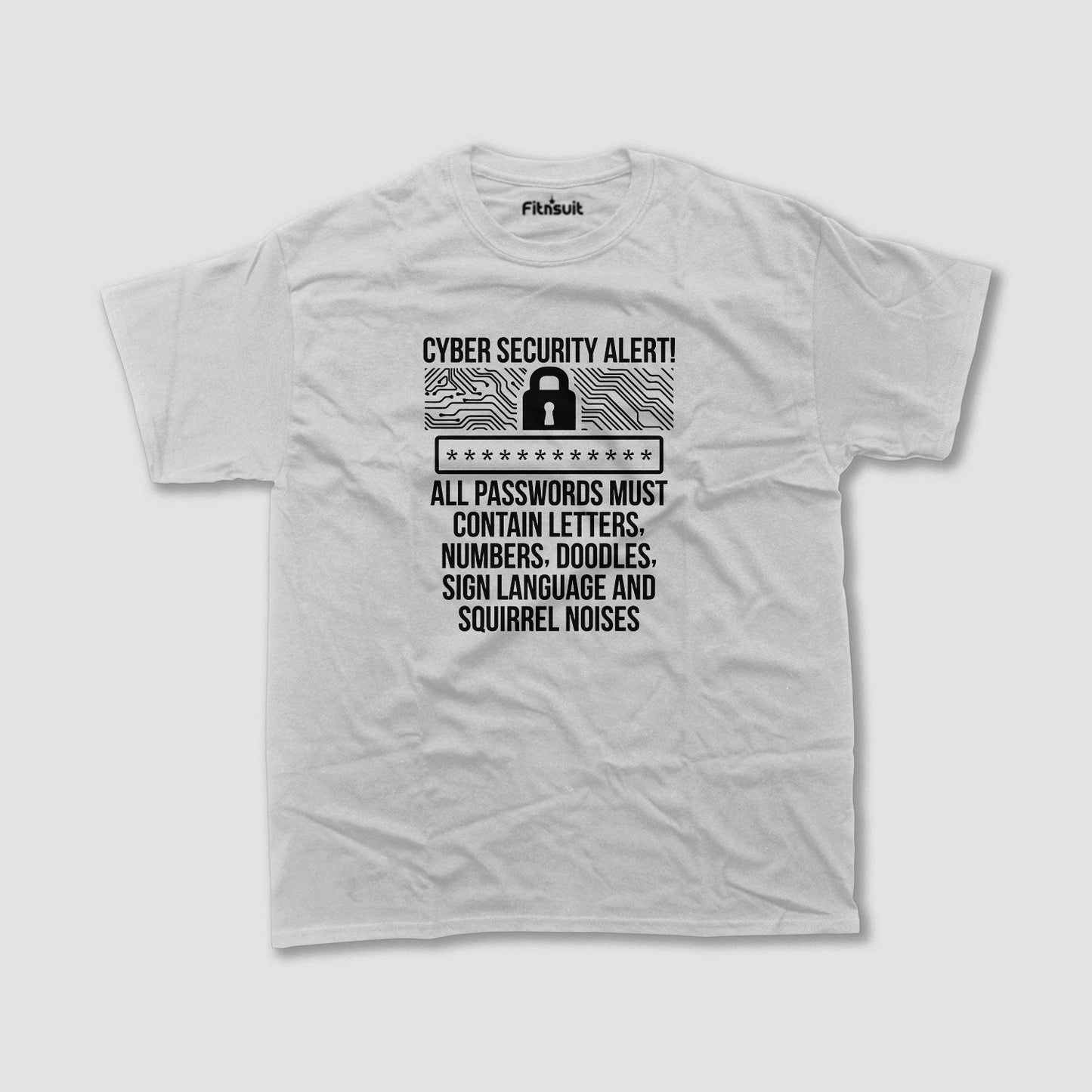 Cyber Security Alert Funny typography T shirt for Ethical Hacker.