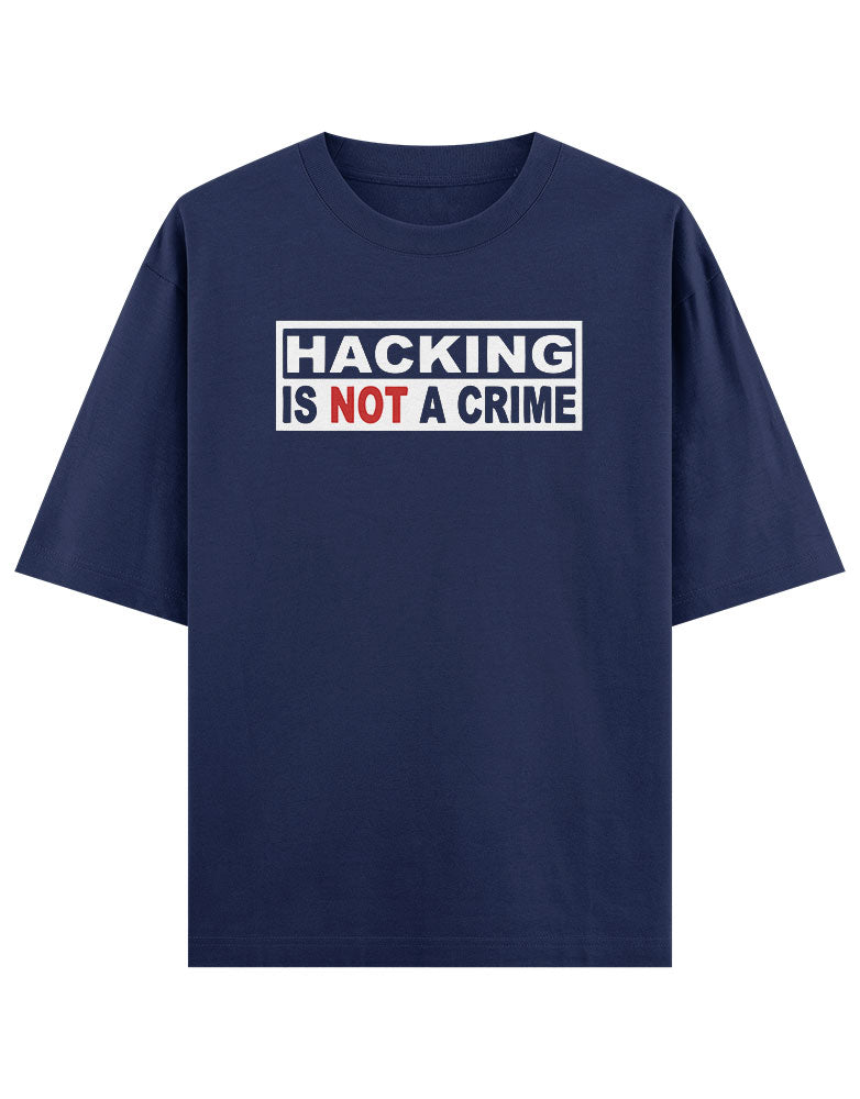 Hacking Is not A crime T shirt for Ethical Hacker.