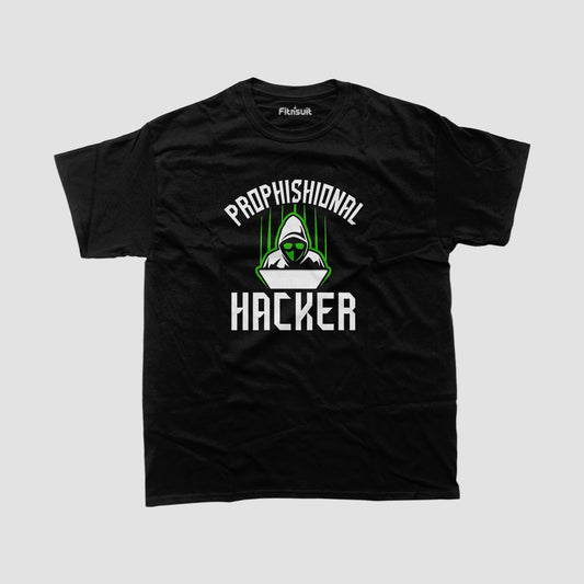 Prophishional Hacker with Hoodie Ethical Hacker T-Shirt