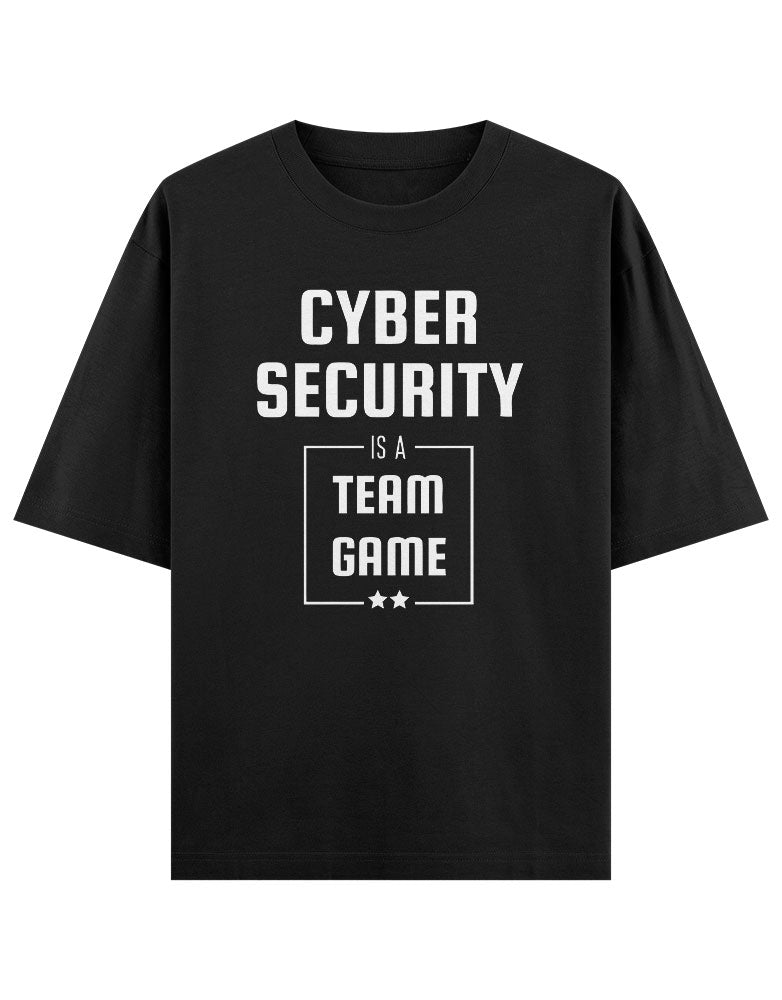 Cyber Security is a team game typography T shirt for Ethical Hacker.