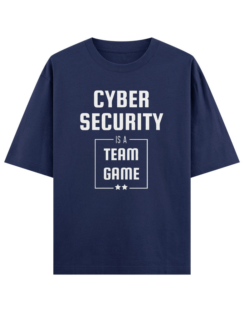 Cyber Security is a team game typography T shirt for Ethical Hacker.