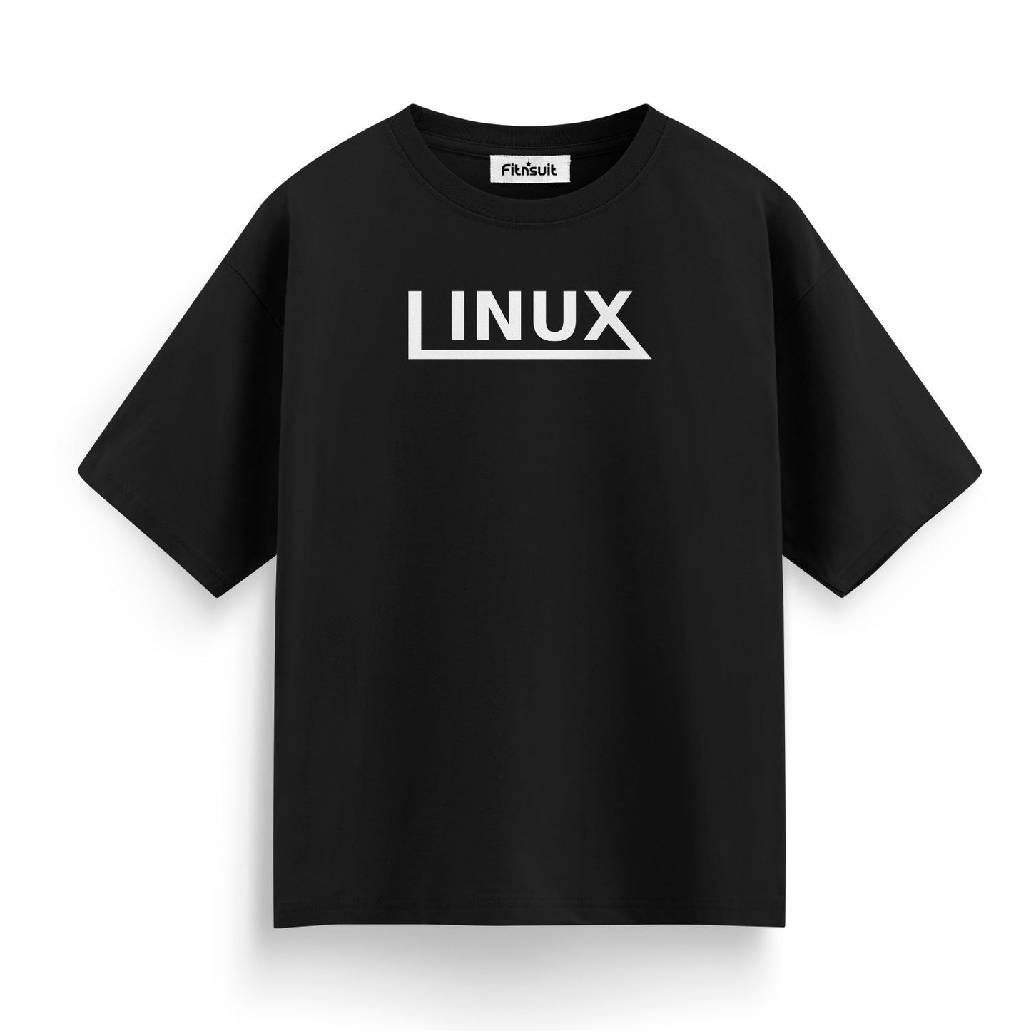 Simple Linux White on Black Text Ethical Hacker T-Shirt