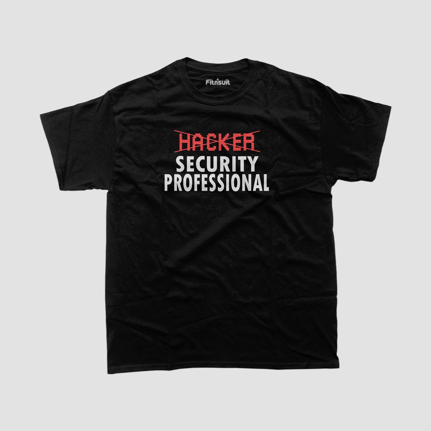 Hacker ~ Security Professional Crossed Text Ethical Hacker T-Shirt