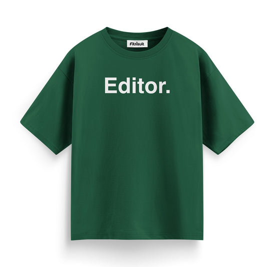 Editor Minimalist Typography T-Shirt for Video Editor