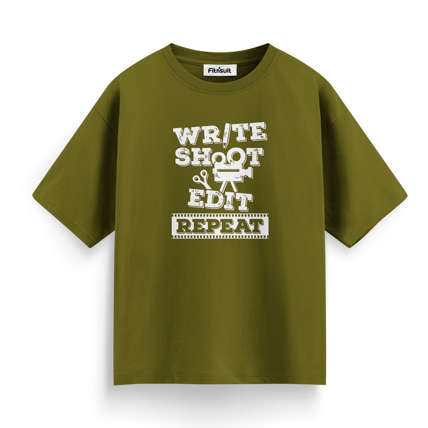 Write Shoot Edit Repeat Filmmaking Workflow T-Shirt for Film Maker