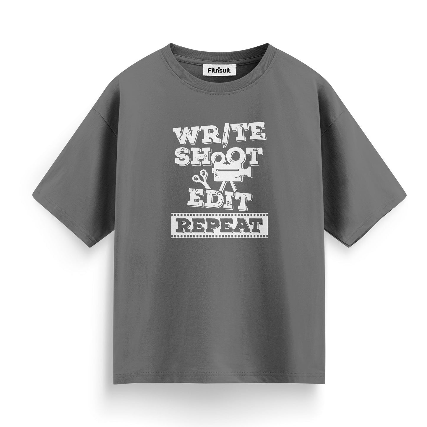 Write Shoot Edit Repeat Filmmaking Workflow T-Shirt for Film Maker