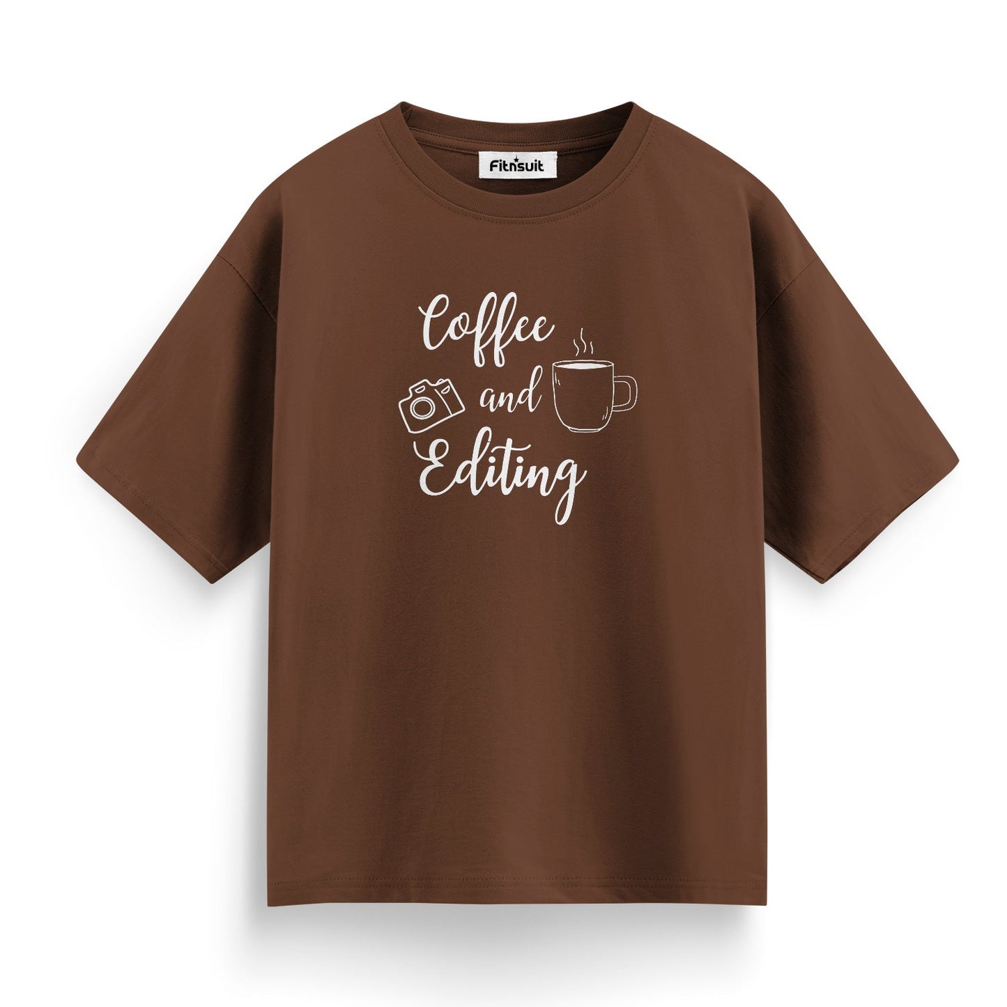 Coffee and Editing Minimal T-Shirt for Video Editor