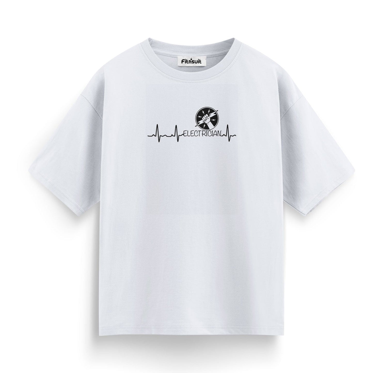 Heartbeat Line Electrician Design Electrical T Shirt