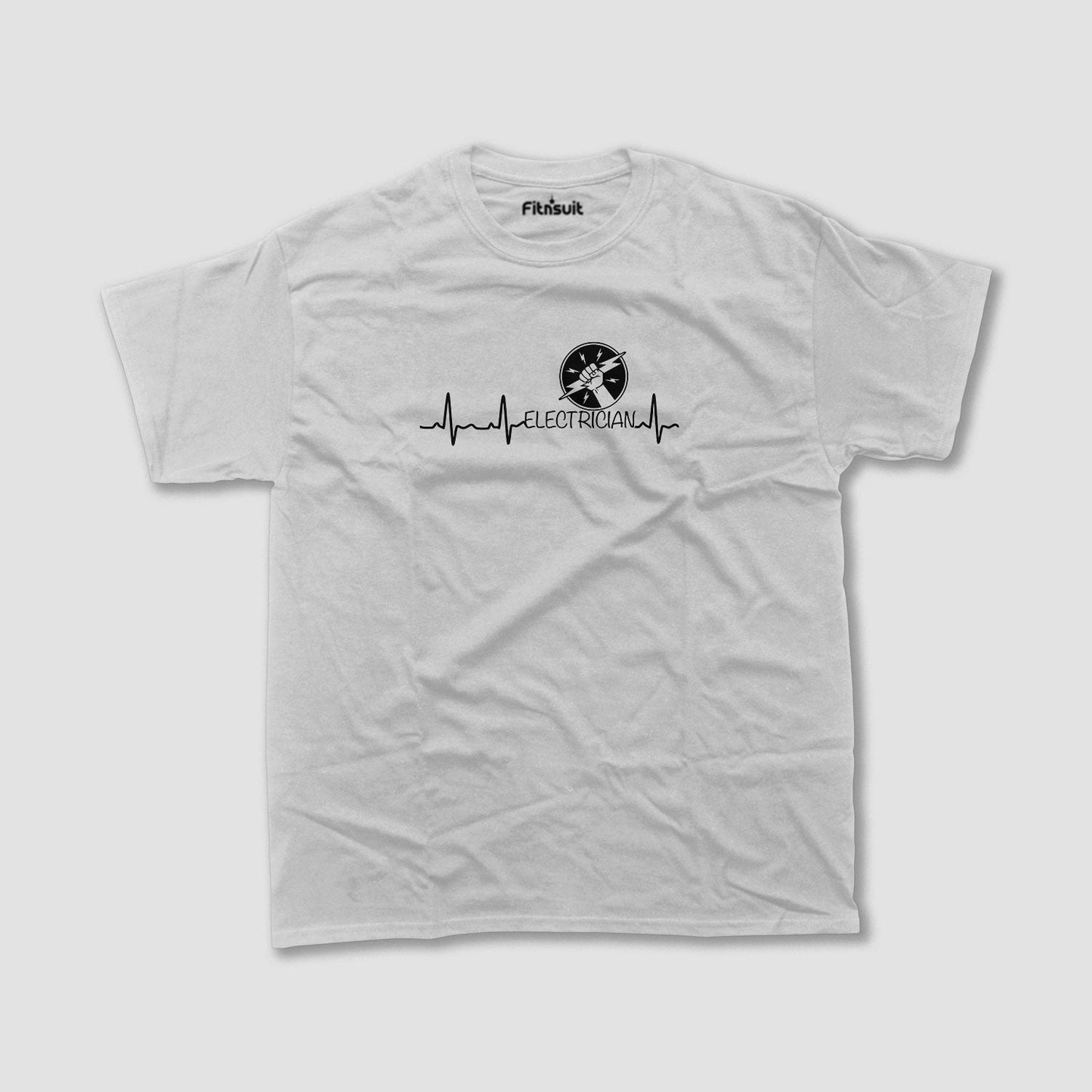 Heartbeat Line Electrician Design Electrical T Shirt