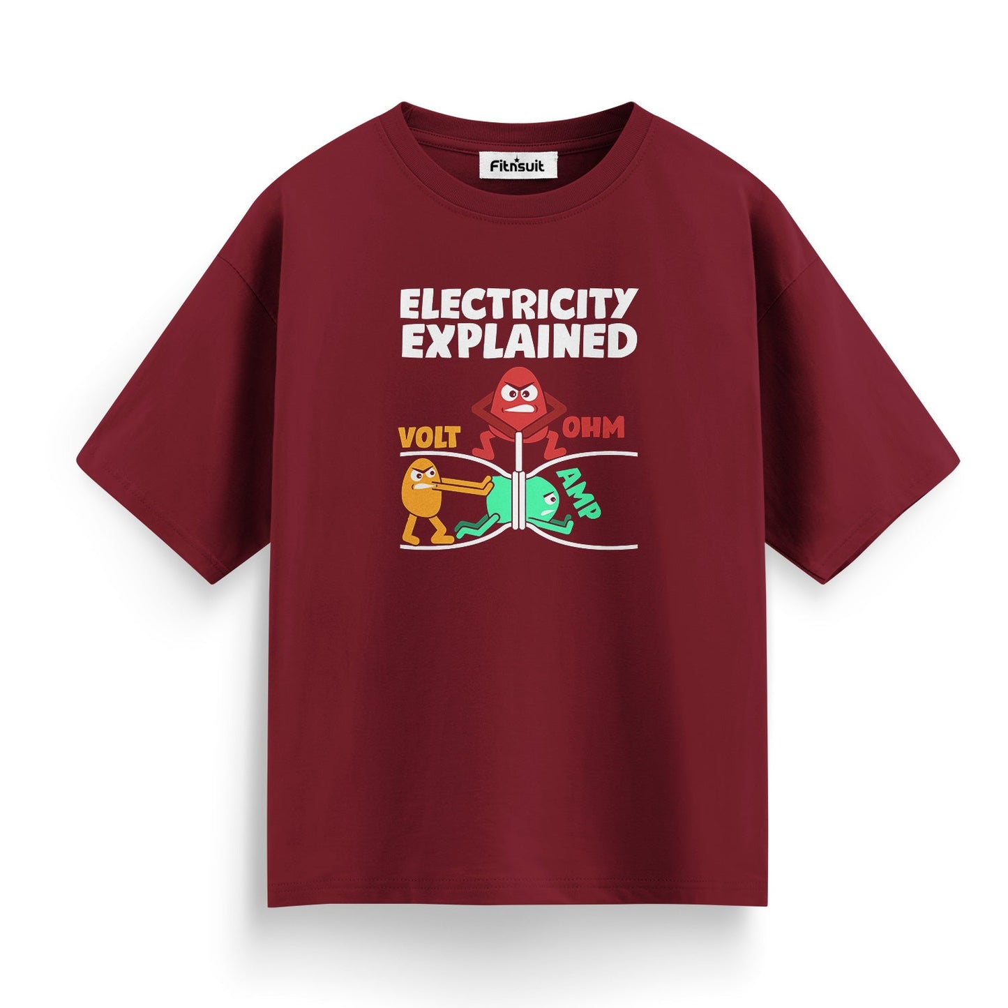 Electricity Explained Volt Ohm Amp Electronics EnginElectrical Engineerring T Shirt