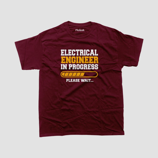 Electrical EnginElectrical Engineerr In Progress Loading Bar T Shirt