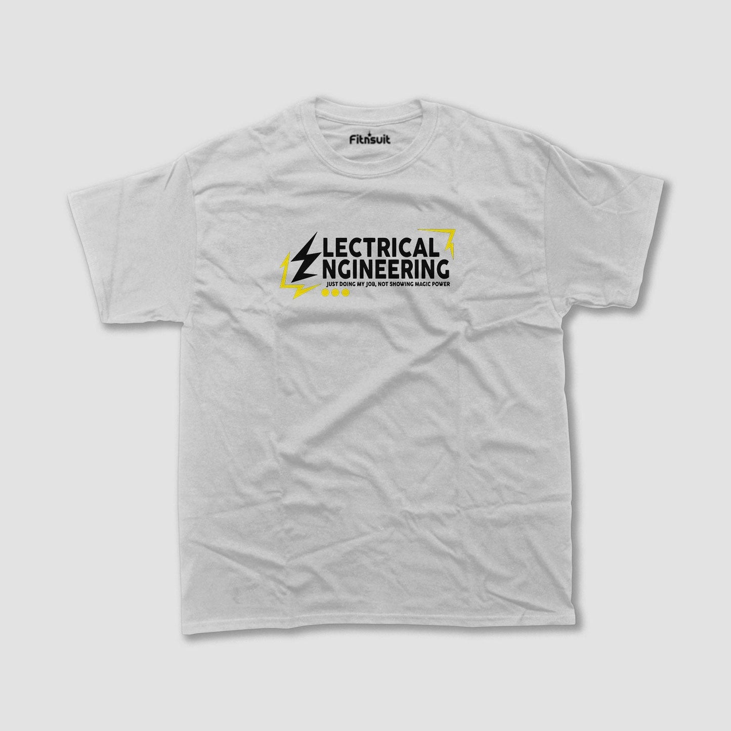 Electrical EnginElectrical Engineerring Bold Yellow Lightning T Shirt