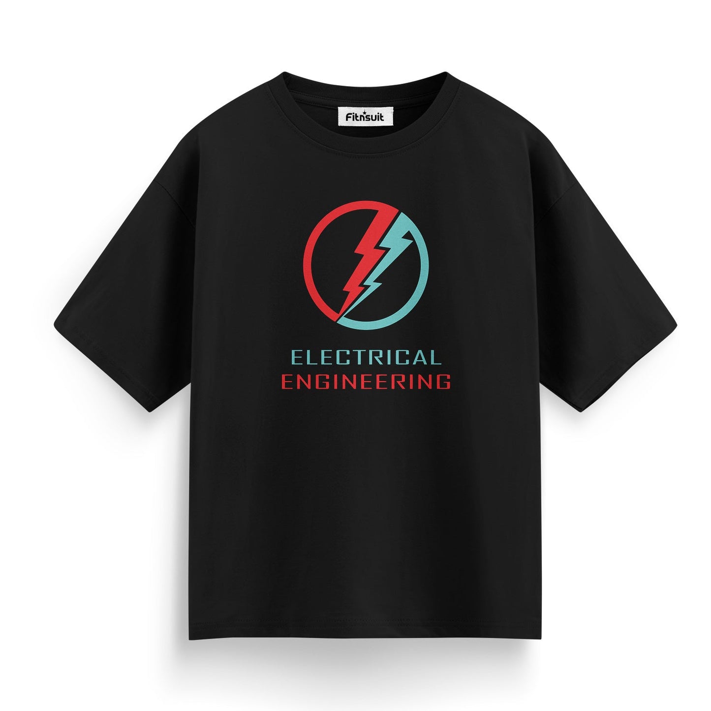 Red Blue Bolt Electrical EnginElectrical Engineerring Minimalist T Shirt