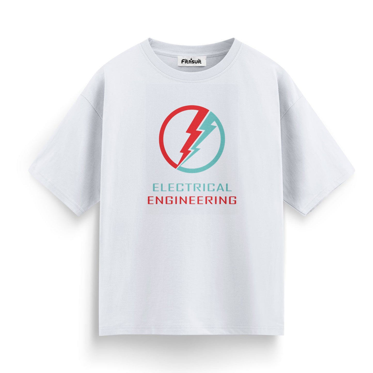 Red Blue Bolt Electrical EnginElectrical Engineerring Minimalist T Shirt