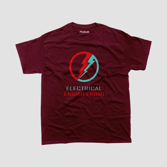 Red Blue Bolt Electrical EnginElectrical Engineerring Minimalist T Shirt