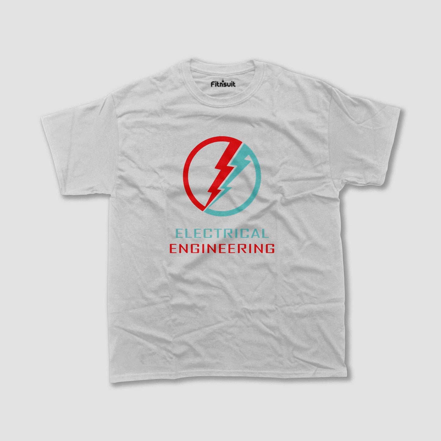 Red Blue Bolt Electrical EnginElectrical Engineerring Minimalist T Shirt