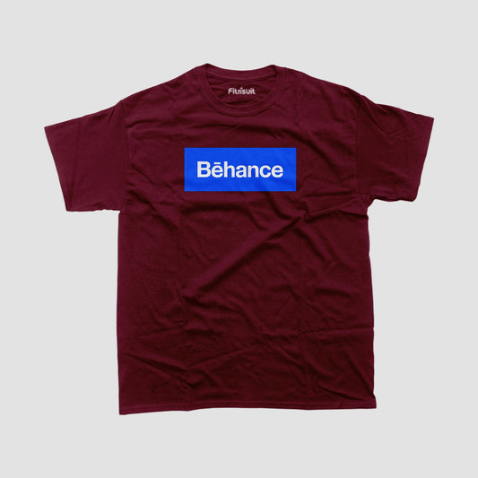 Behance Text Logo on Blue Freelancer T-Shirt