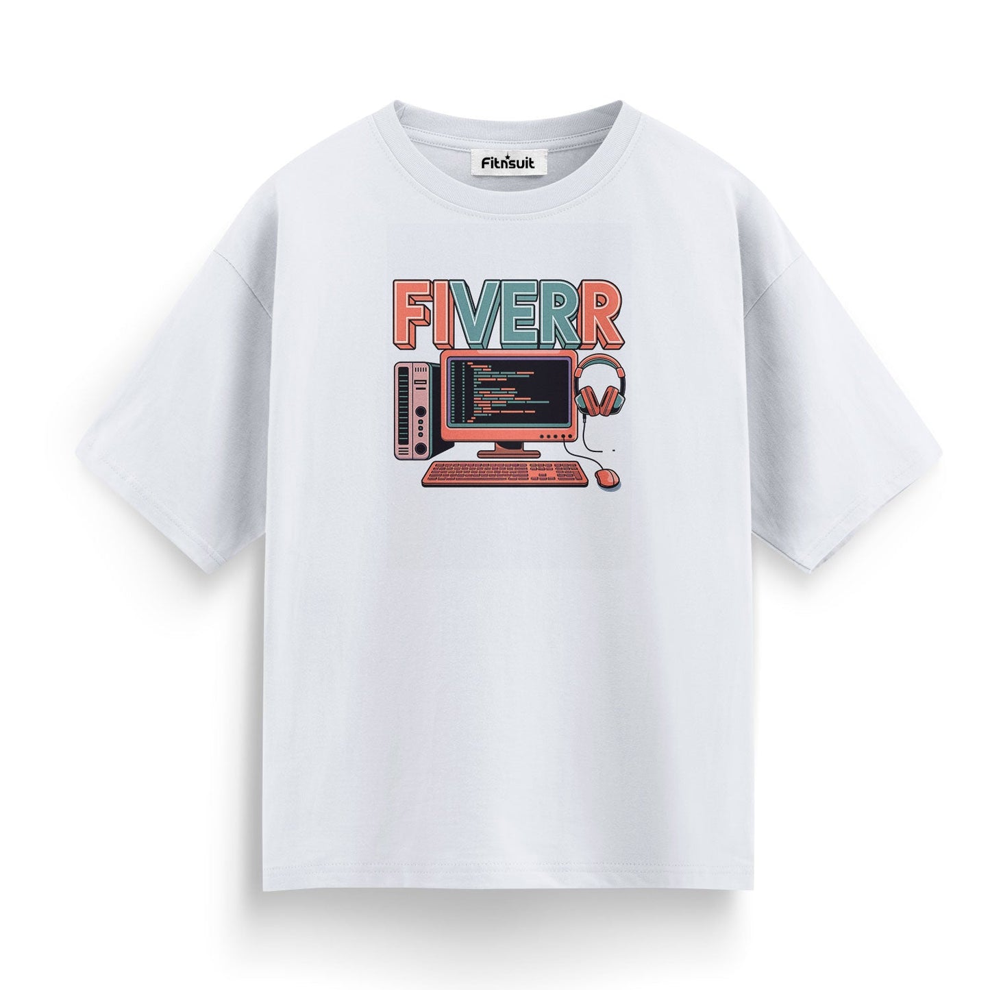 Fiverr Setup with Code Screen Freelancer T-Shirt