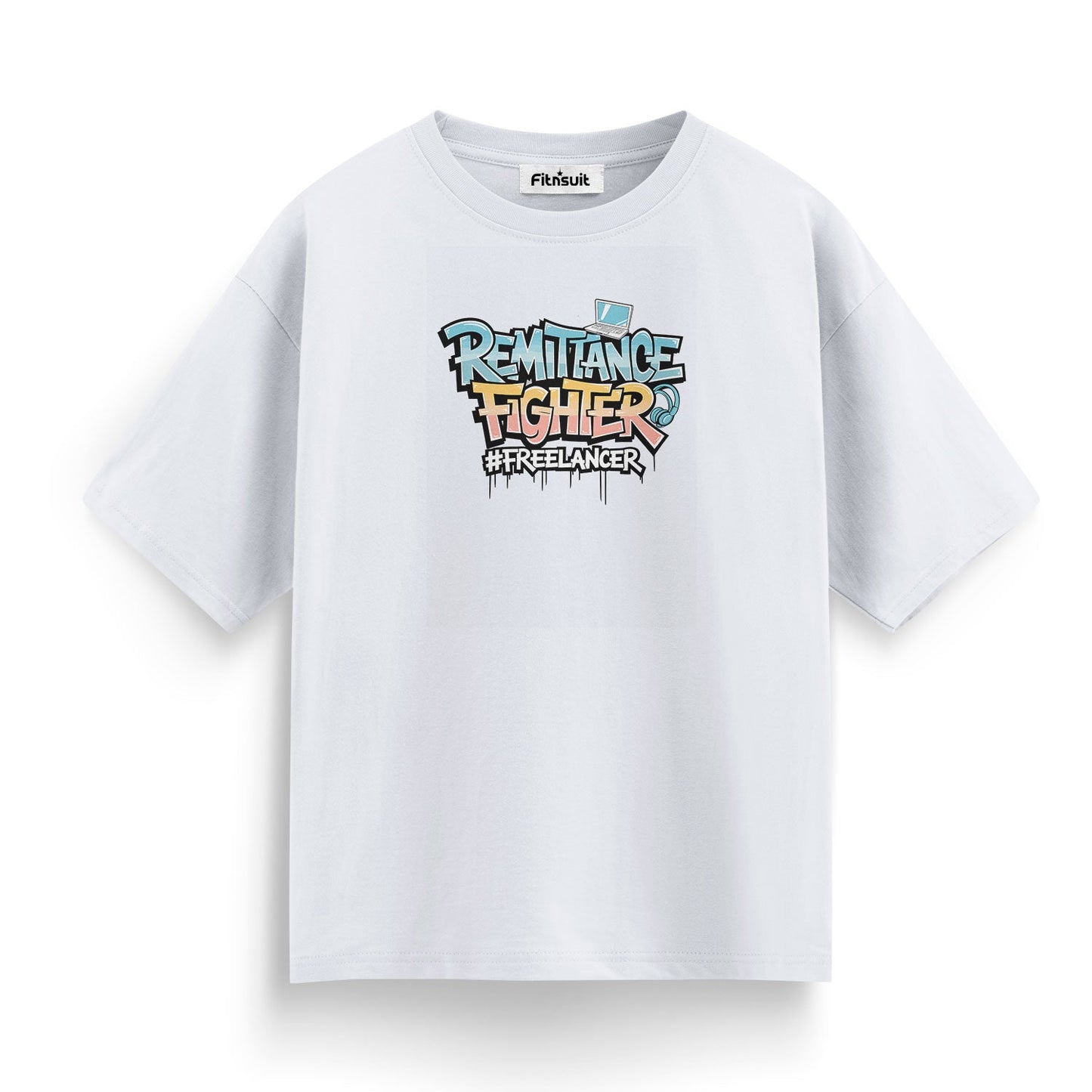 Remittance Fighter #Freelancer Bold Script Freelancer T-Shirt