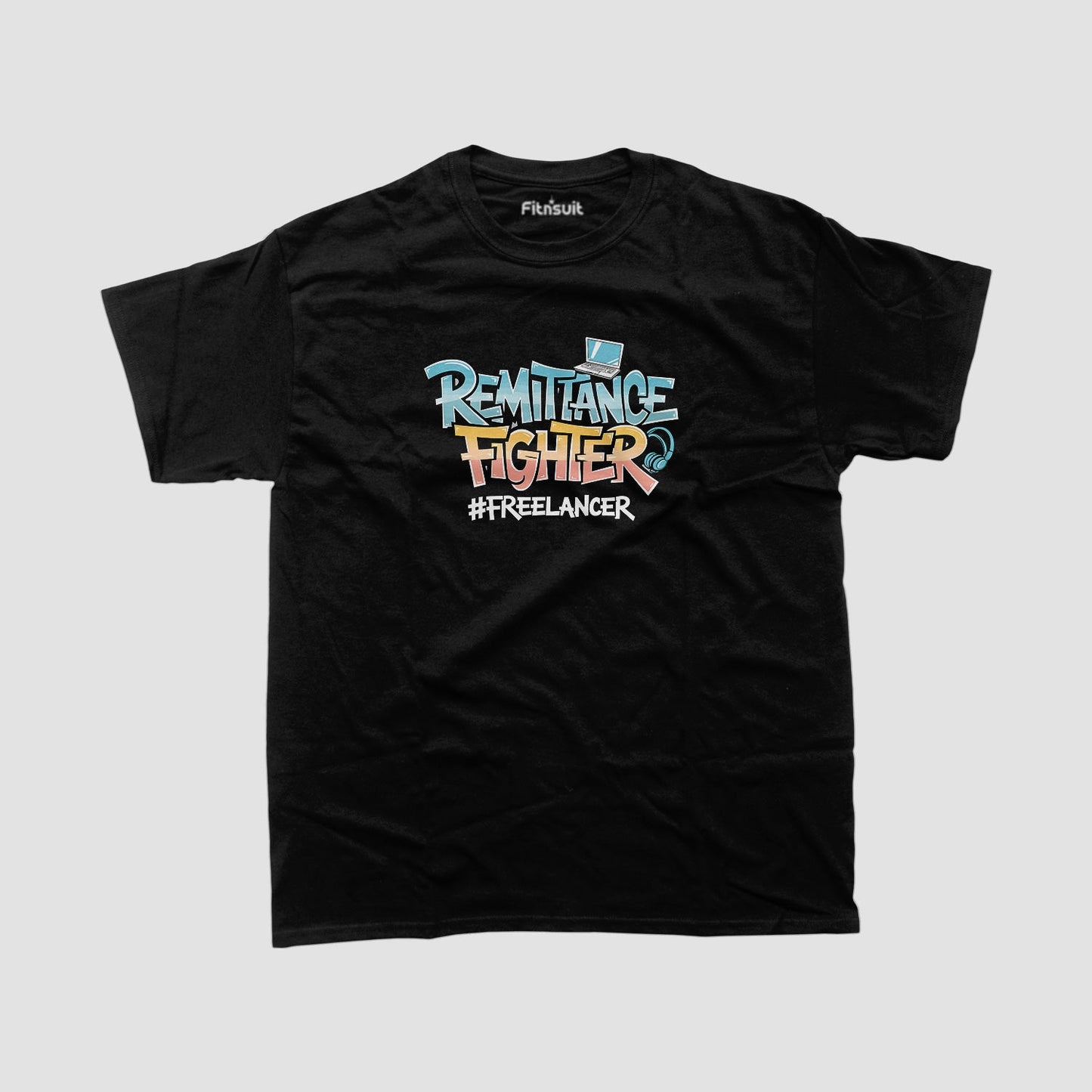 Remittance Fighter #Freelancer Bold Script Freelancer T-Shirt