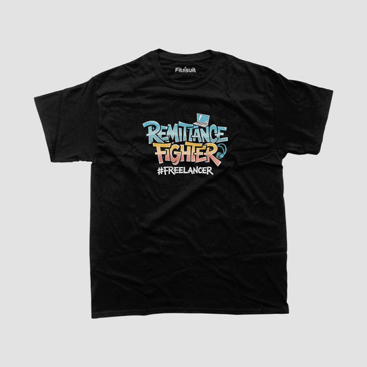 Remittance Fighter #Freelancer Bold Script Freelancer T-Shirt