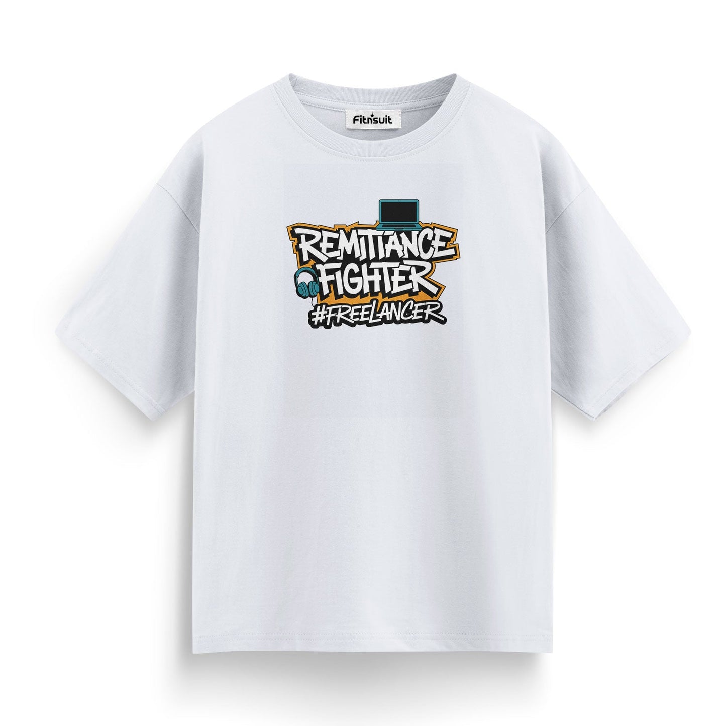 Remittance Fighter with Laptop #Freelancer Freelancer T-Shirt