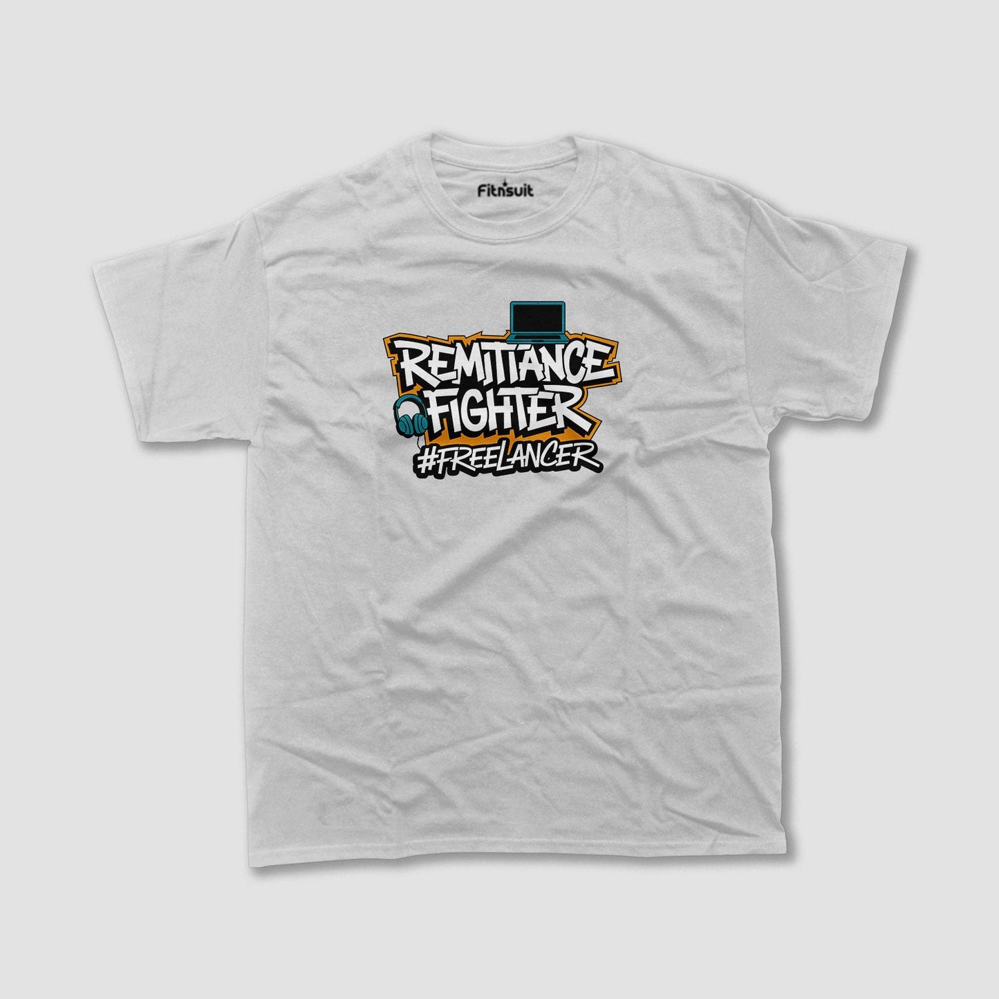 Remittance Fighter with Laptop #Freelancer Freelancer T-Shirt