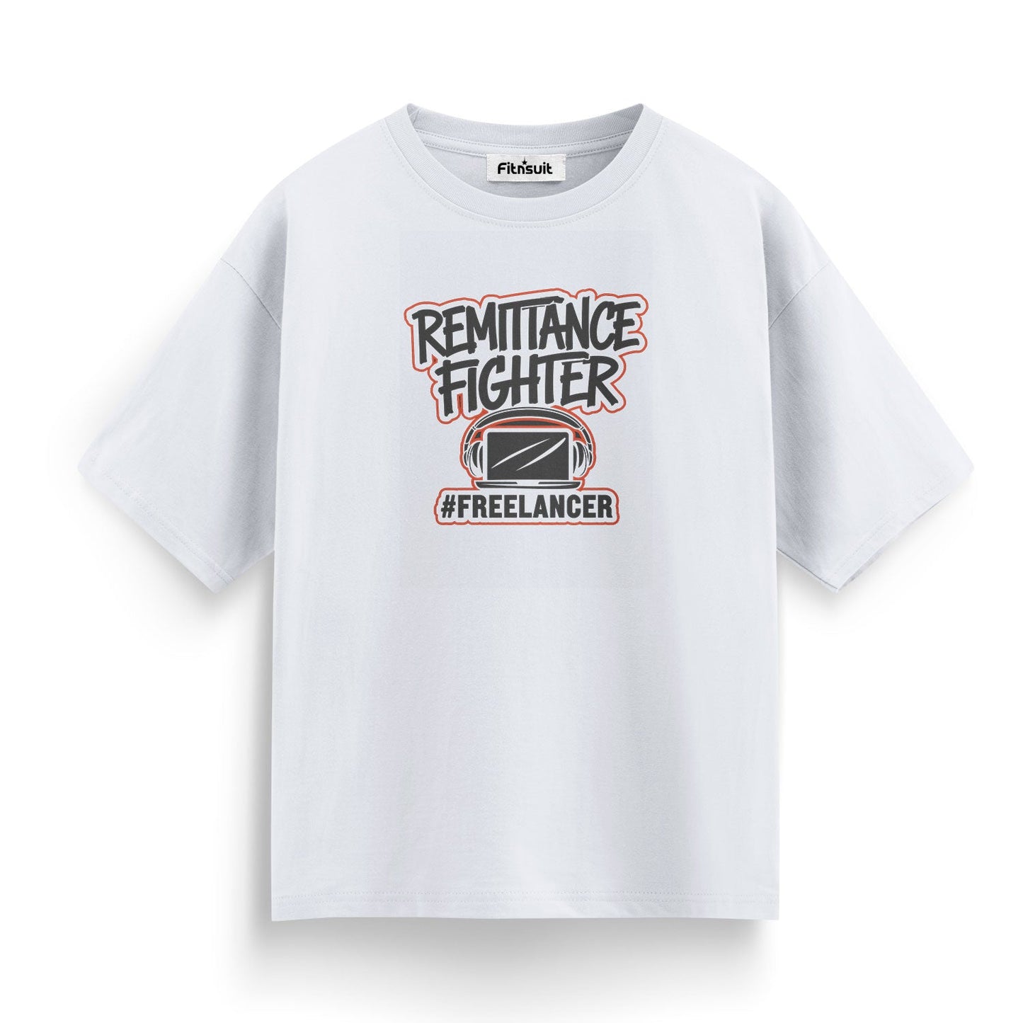 Remittance Fighter Minimalist Badge Freelancer T-Shirt