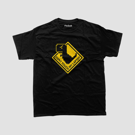 Don’t Touch My Laptop Warning Sign Freelancer T-Shirt