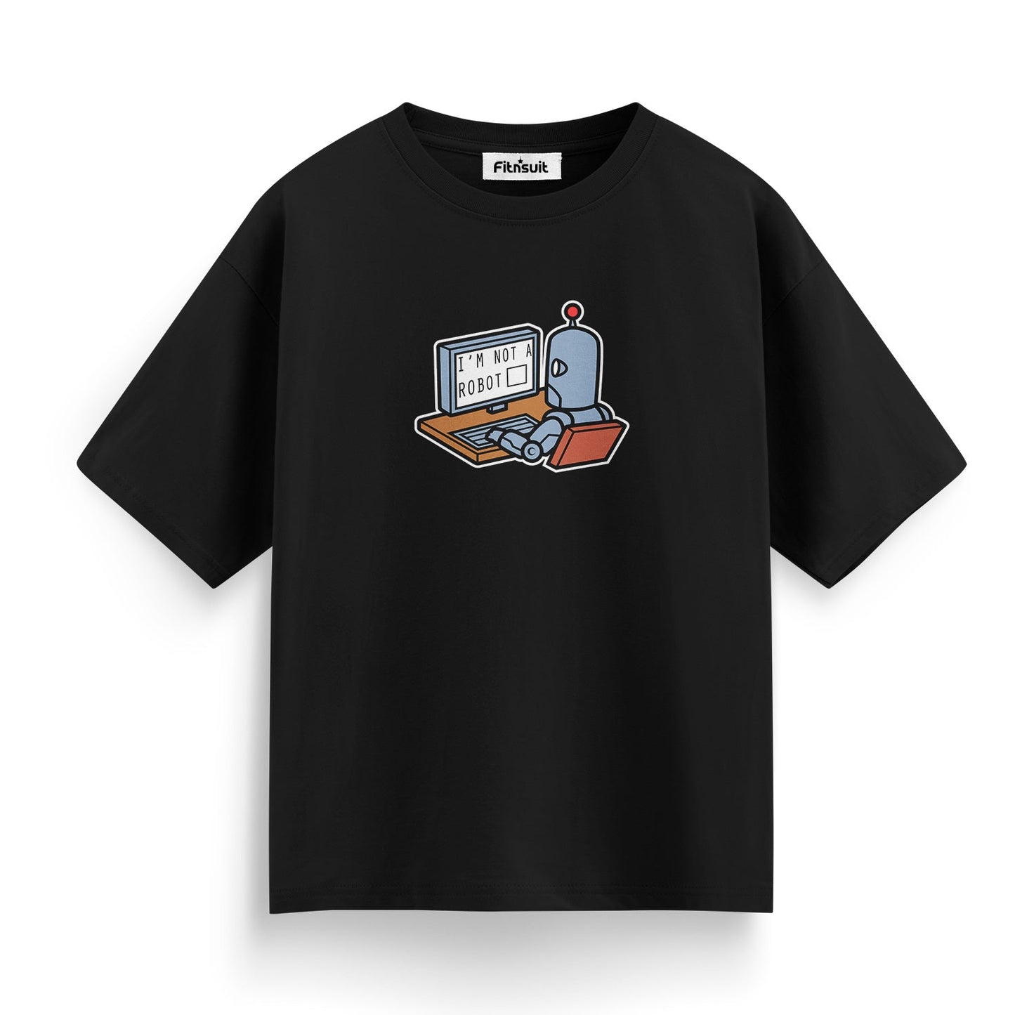 I'm Not a Robot Desk Scene Freelancer T-Shirt