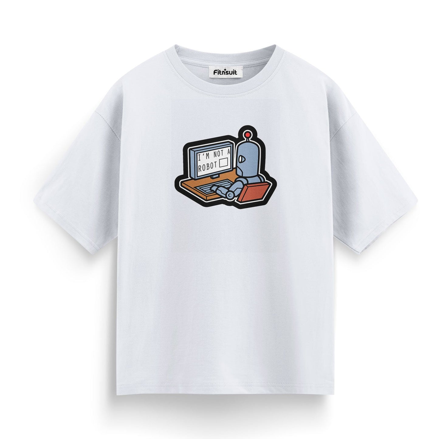 I'm Not a Robot Desk Scene Freelancer T-Shirt