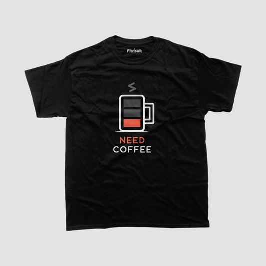 Need Coffee Battery Low Freelancer T-Shirt