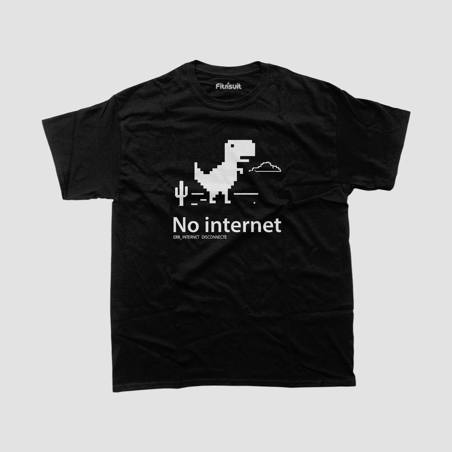 No Internet Chrome Dino Offline Game Freelancer T-Shirt