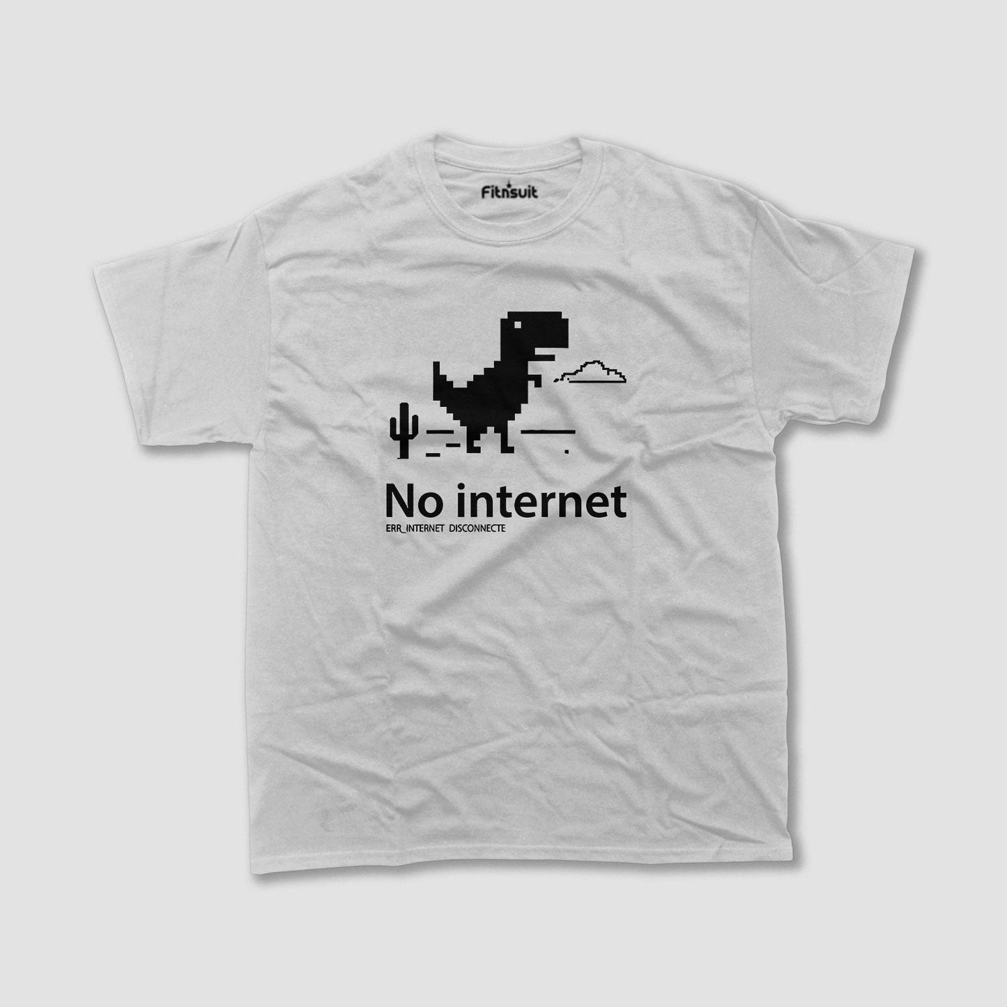 No Internet Chrome Dino Offline Game Freelancer T-Shirt
