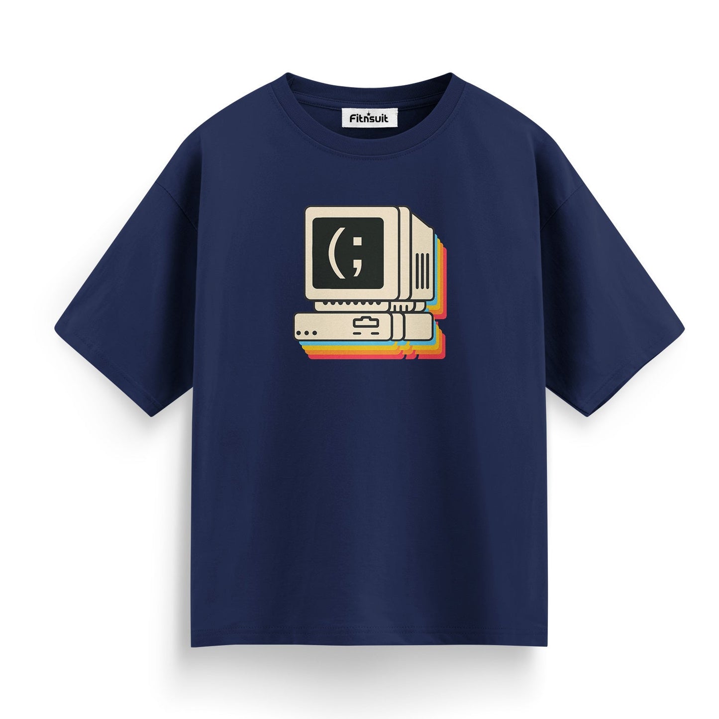 Retro Mac Smiley Computer UI Freelancer T-Shirt