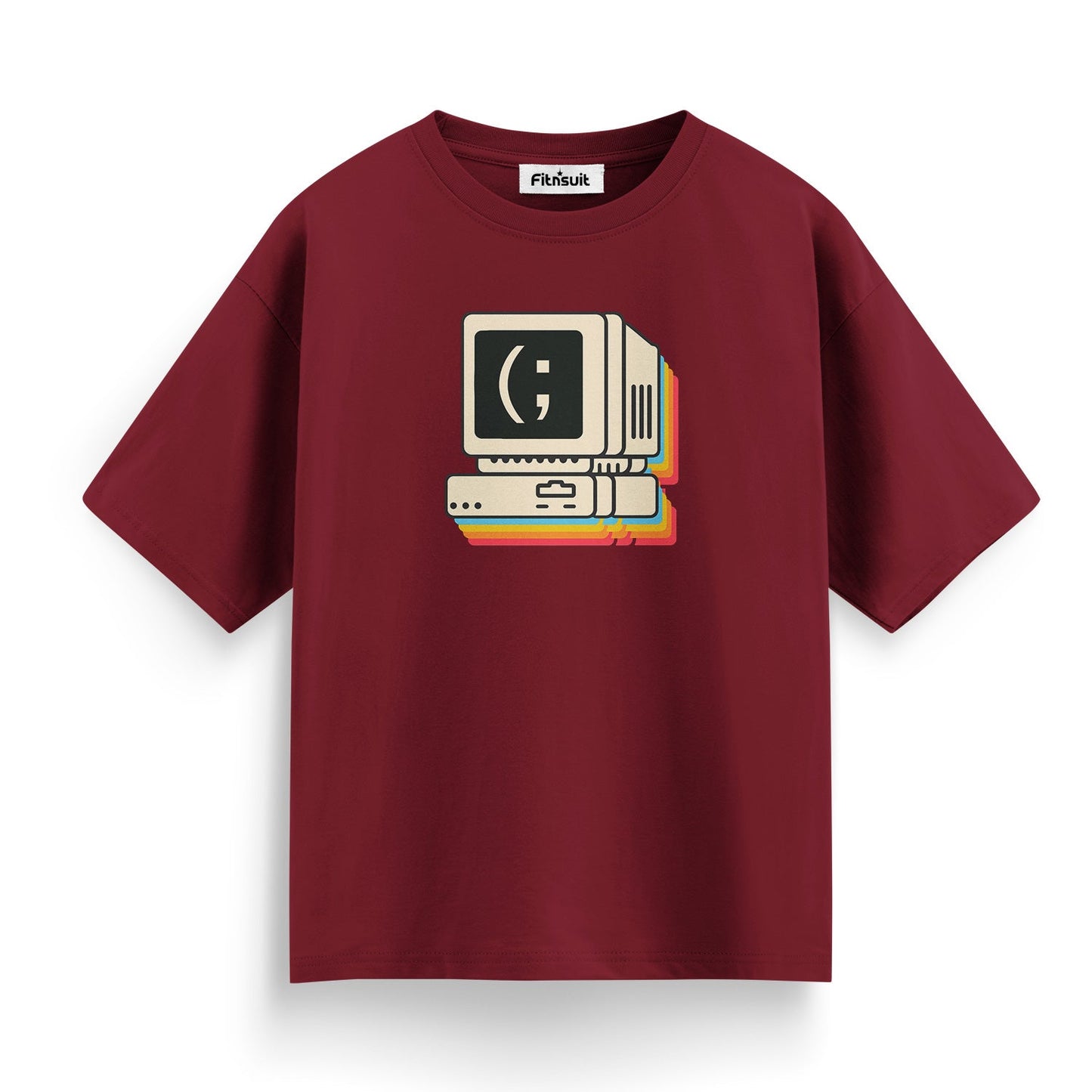Retro Mac Smiley Computer UI Freelancer T-Shirt